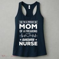 I'm A Proud Mom Of A Freaking Awesome Nurse Women's Tank Top thumb 3