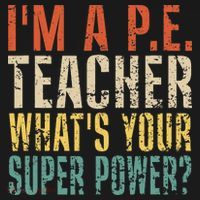 I'm A P.E. Teacher What's Your Super Power ? Funny Backpack thumb 2