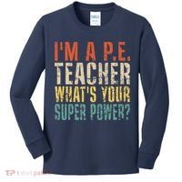 I'm A P.E. Teacher What's Your Super Power ? Funny Kids Long Sleeve Shirt thumb 0