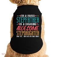 I'm A Proud Stepfather Of A Awesome Stepdaughter Stepdad Gift Doggie Tank thumb 0