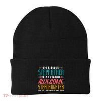 I'm A Proud Stepfather Of A Awesome Stepdaughter Stepdad Gift Beanie thumb 0