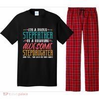 I'm A Proud Stepfather Of A Awesome Stepdaughter Stepdad Gift Pajama Set thumb 0
