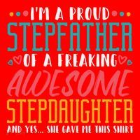 I'm A Proud Stepfather Of A Awesome Stepdaughter Stepdad Gift Santa Hat thumb 1