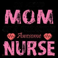 I'm A Proud Mom Of A Freaking Awesome Nurse Distressed Text Coffee Mug thumb 5