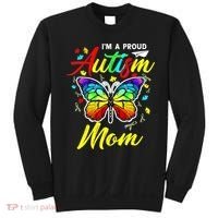 I'm A Proud Autism Mom Autism Awareness Butterfly Gifts Sweatshirt thumb 0