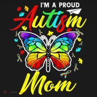 I'm A Proud Autism Mom Autism Awareness Butterfly Gifts Women's Tank Top thumb 5