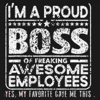 IM A Proud Boss Of Freaking Awesome Employees Office Gifts Ornament thumb 1