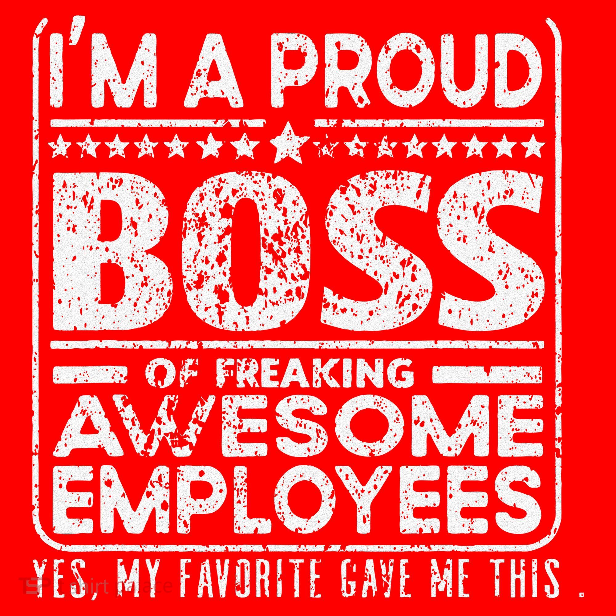 IM A Proud Boss Of Freaking Awesome Employees Office Gifts Santa Hat