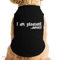 I Am Pleasant Damnit Doggie Tank thumb 0