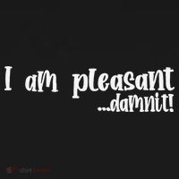 I Am Pleasant Damnit Doggie Tank thumb 4