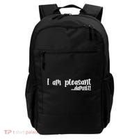 I Am Pleasant Damnit Backpack thumb 0