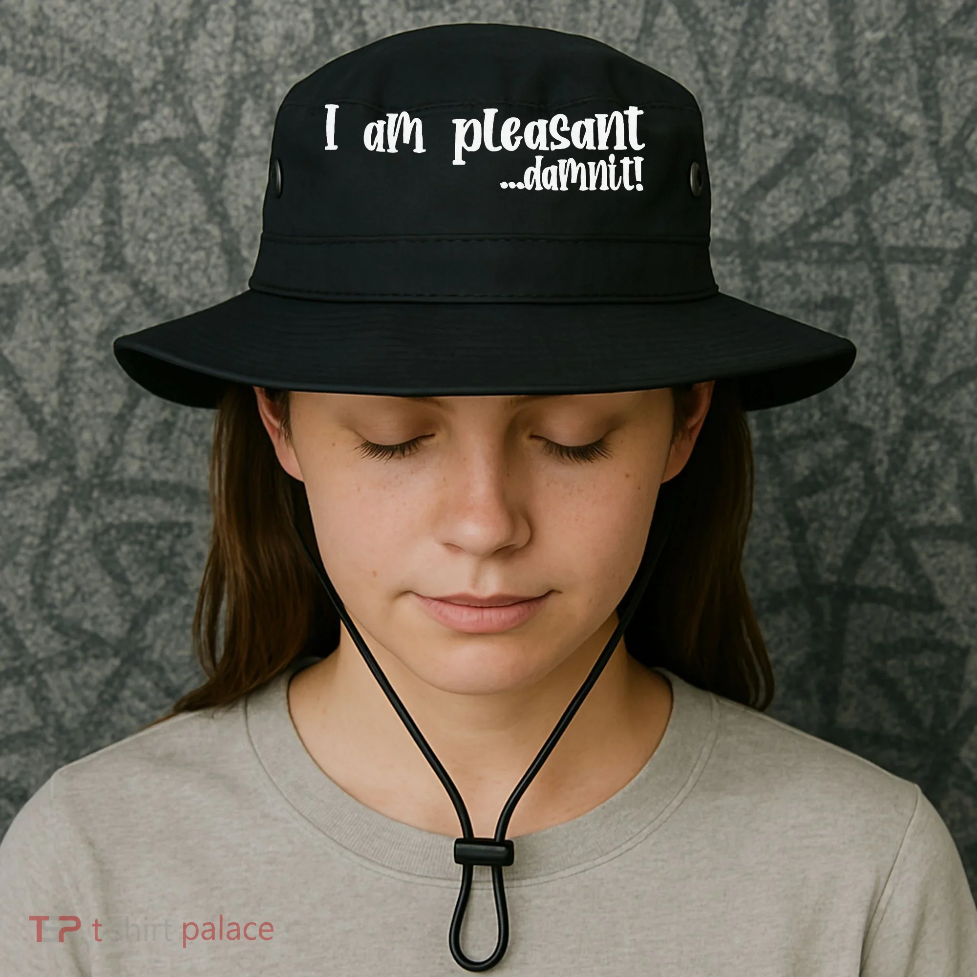 I Am Pleasant Damnit Bucket Hat