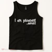 I Am Pleasant Damnit Tank Top thumb 2