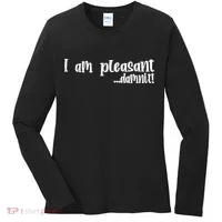 I Am Pleasant Damnit Women's Long Sleeve Shirt thumb 0