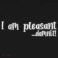 I Am Pleasant Damnit Women's Long Sleeve Shirt thumb 2
