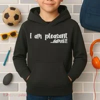 I Am Pleasant Damnit Kids Hoodie thumb 2