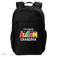 I'm A Proud Autism Grandma Awareness Gift Backpack thumb 0