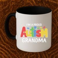 I'm A Proud Autism Grandma Awareness Gift Coffee Mug thumb 2