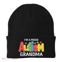 I'm A Proud Autism Grandma Awareness Gift Beanie thumb 0