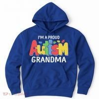 I'm A Proud Autism Grandma Awareness Gift Hoodie thumb 0