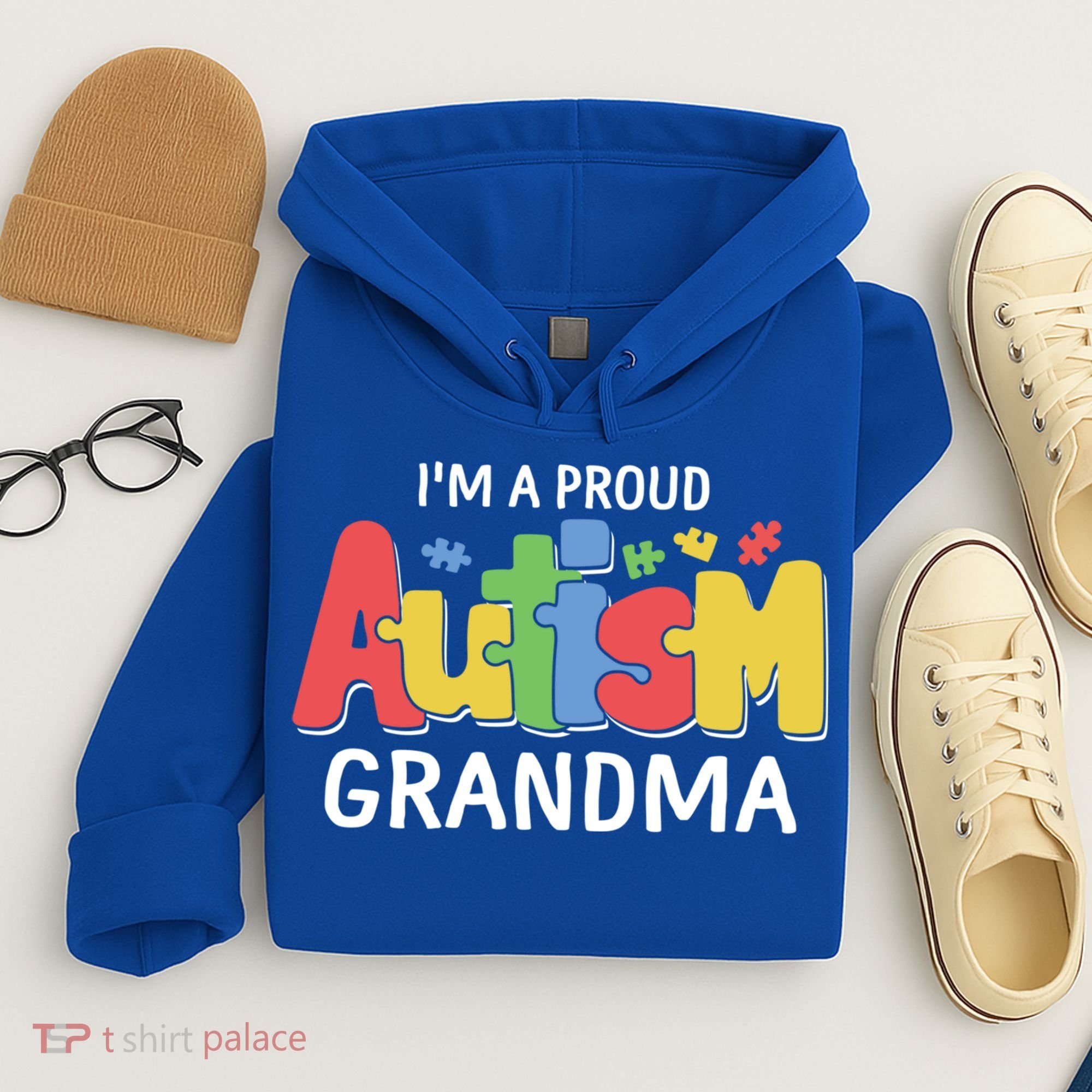 I'm A Proud Autism Grandma Awareness Gift Hoodie