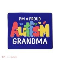 I'm A Proud Autism Grandma Awareness Gift Mousepad thumb 0