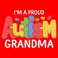 I'm A Proud Autism Grandma Awareness Gift Santa Hat thumb 1