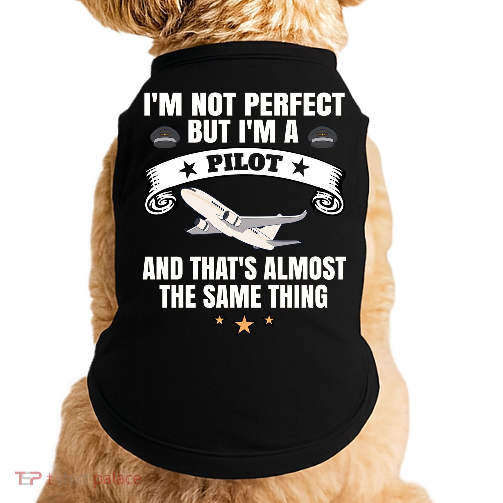 Im A Pilot Airplane Aviation Gift Doggie Tank