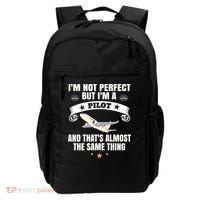 Im A Pilot Airplane Aviation Gift Backpack thumb 0