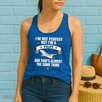 Im A Pilot Airplane Aviation Gift Women's Tank Top thumb 2