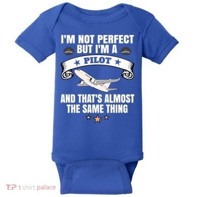 Im A Pilot Airplane Aviation Gift Baby Bodysuit