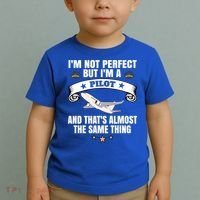 Im A Pilot Airplane Aviation Gift Toddler T-Shirt thumb 2