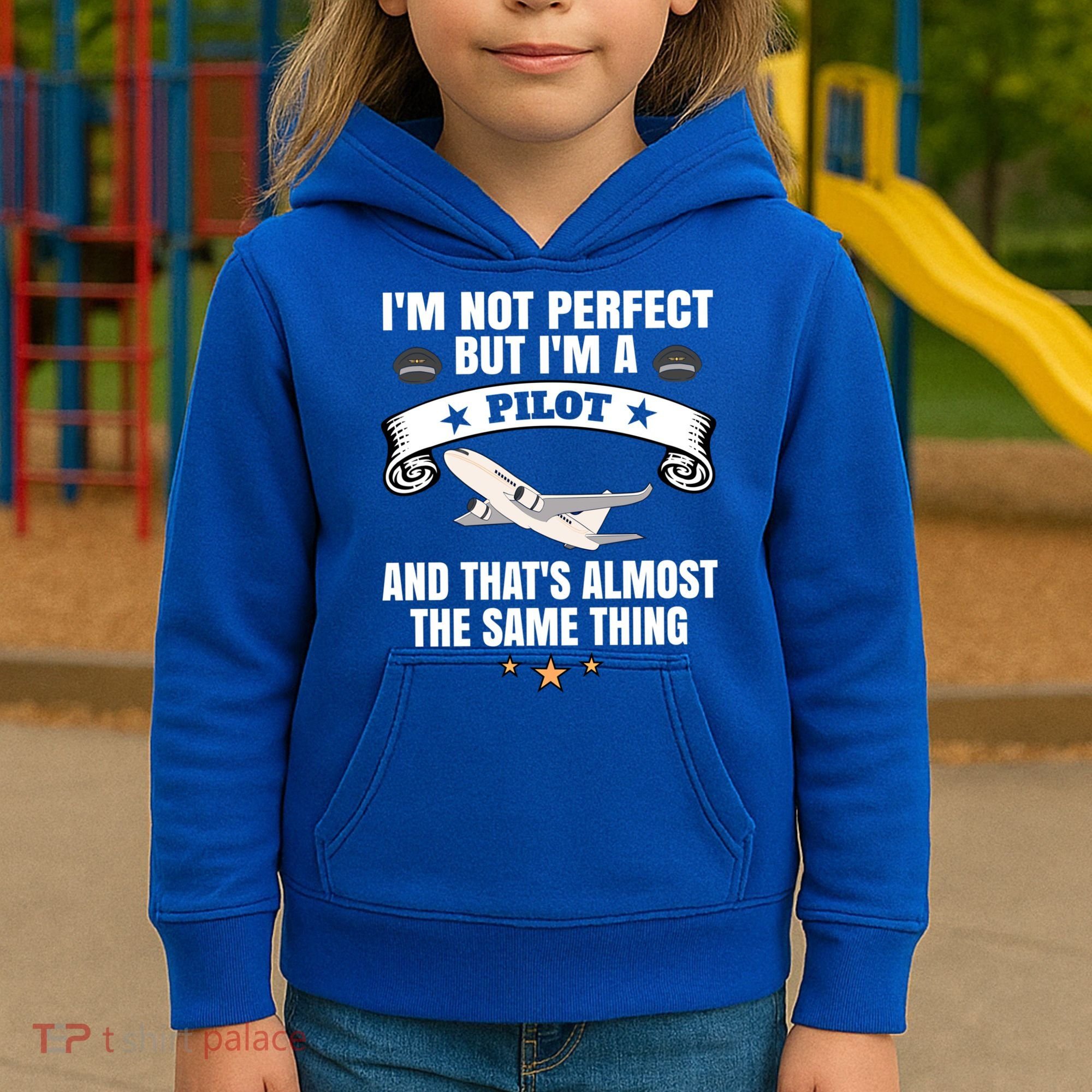 Im A Pilot Airplane Aviation Gift Kids Hoodie