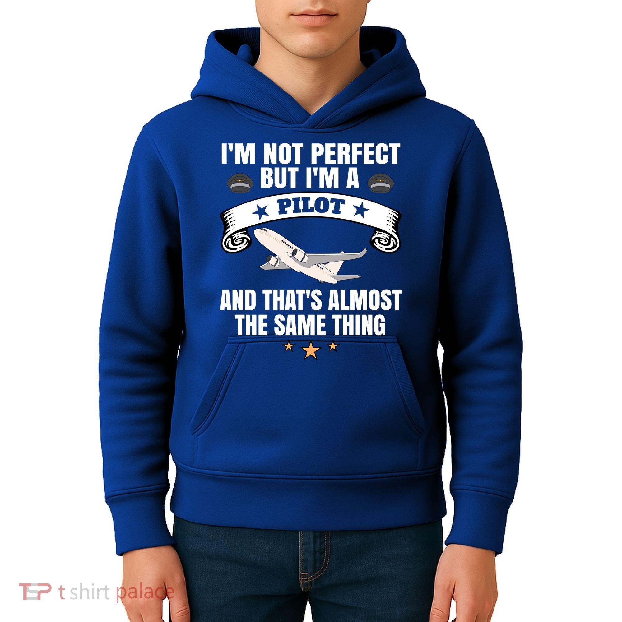 Im A Pilot Airplane Aviation Gift Kids Hoodie