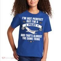 Im A Pilot Airplane Aviation Gift Kids T-Shirt thumb 2