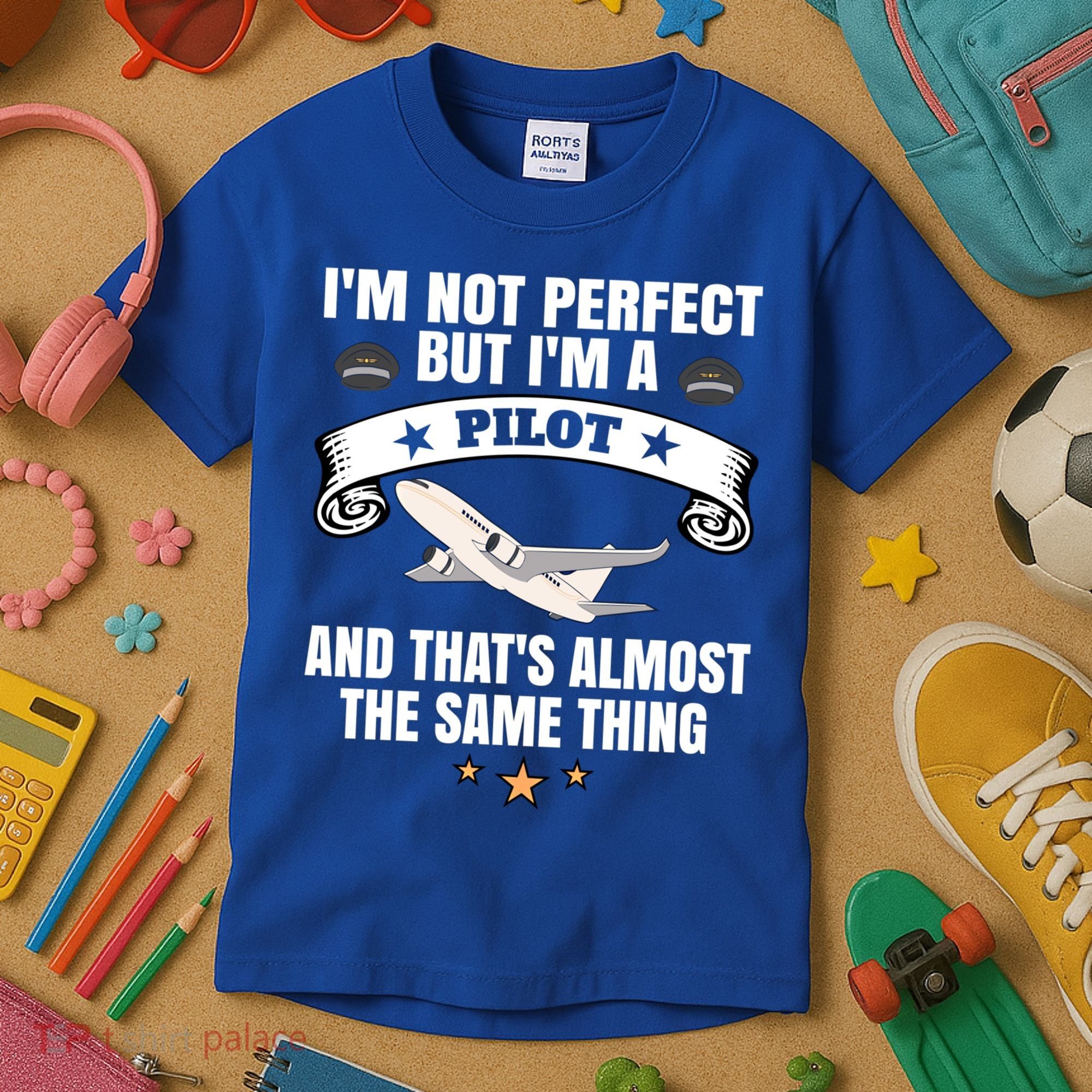 Im A Pilot Airplane Aviation Gift Kids T-Shirt