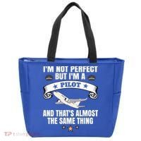 Im A Pilot Airplane Aviation Gift Tote Bag thumb 0