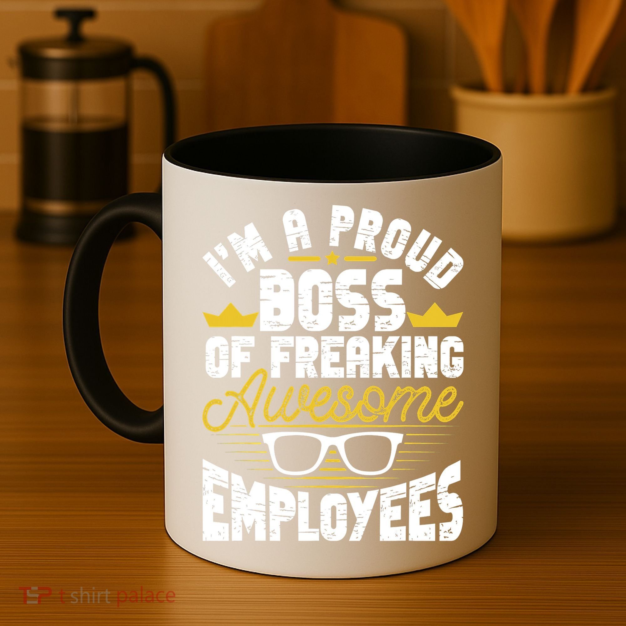 I'm A Proud Boss Of Freaking Awesome Employees Boss Day Coffee Mug