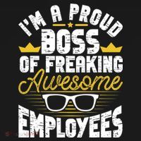 I'm A Proud Boss Of Freaking Awesome Employees Boss Day Women's Tank Top thumb 5