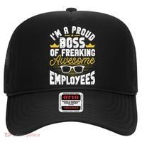 I'm A Proud Boss Of Freaking Awesome Employees Boss Day Hat thumb 0