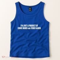 IM A Product Of Comics And Video Games Joke Humor Graphic Gift Tank Top thumb 2