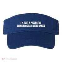 IM A Product Of Comics And Video Games Joke Humor Graphic Gift Visor thumb 0