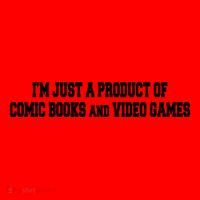 IM A Product Of Comics And Video Games Joke Humor Graphic Gift Santa Hat thumb 1