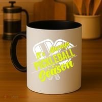 It's Always Pickleball Season Pickleball Paddle Gifts Coffee Mug thumb 4