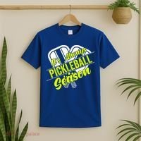 It's Always Pickleball Season Pickleball Paddle Gifts T-Shirt thumb 2