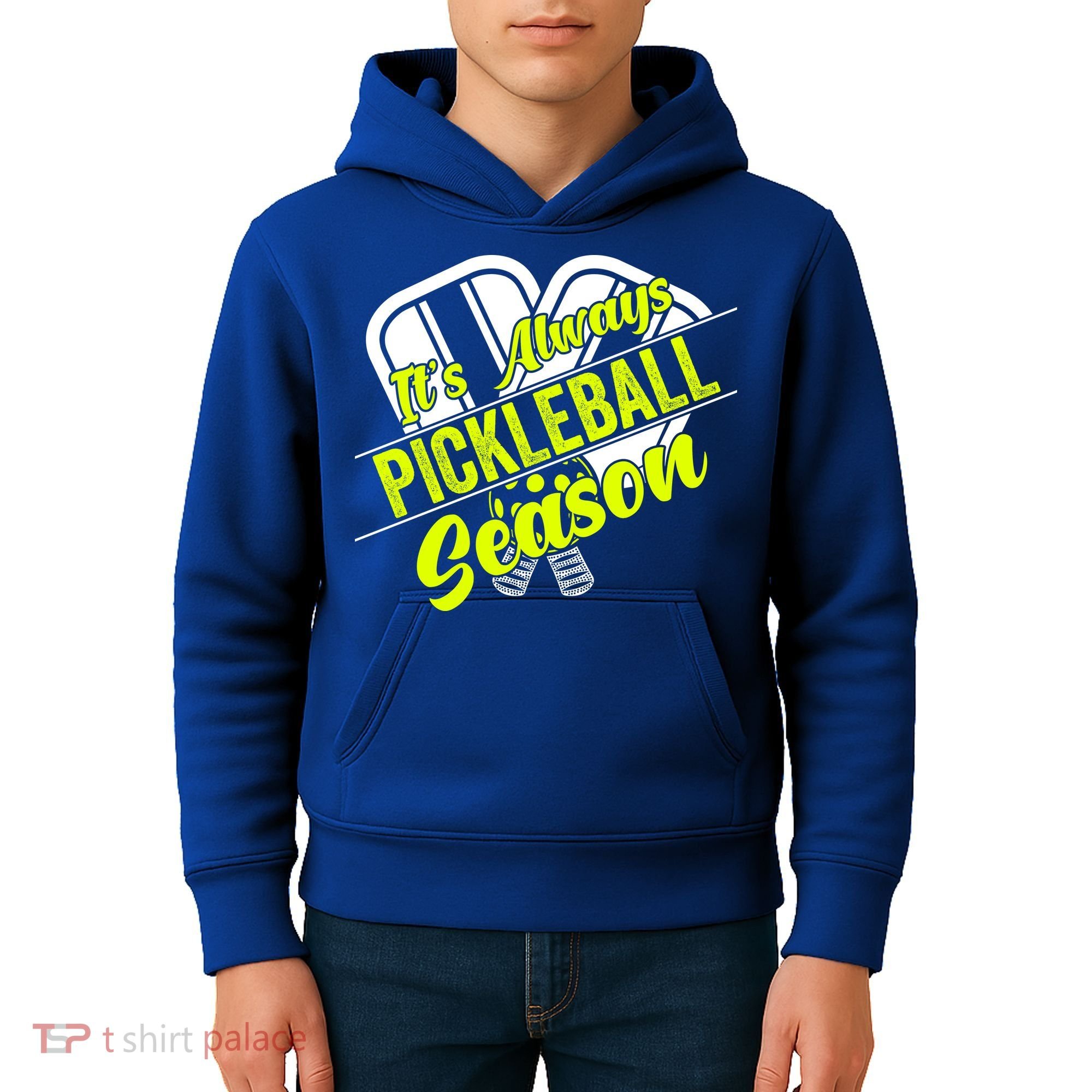 It's Always Pickleball Season Pickleball Paddle Gifts Kids Hoodie