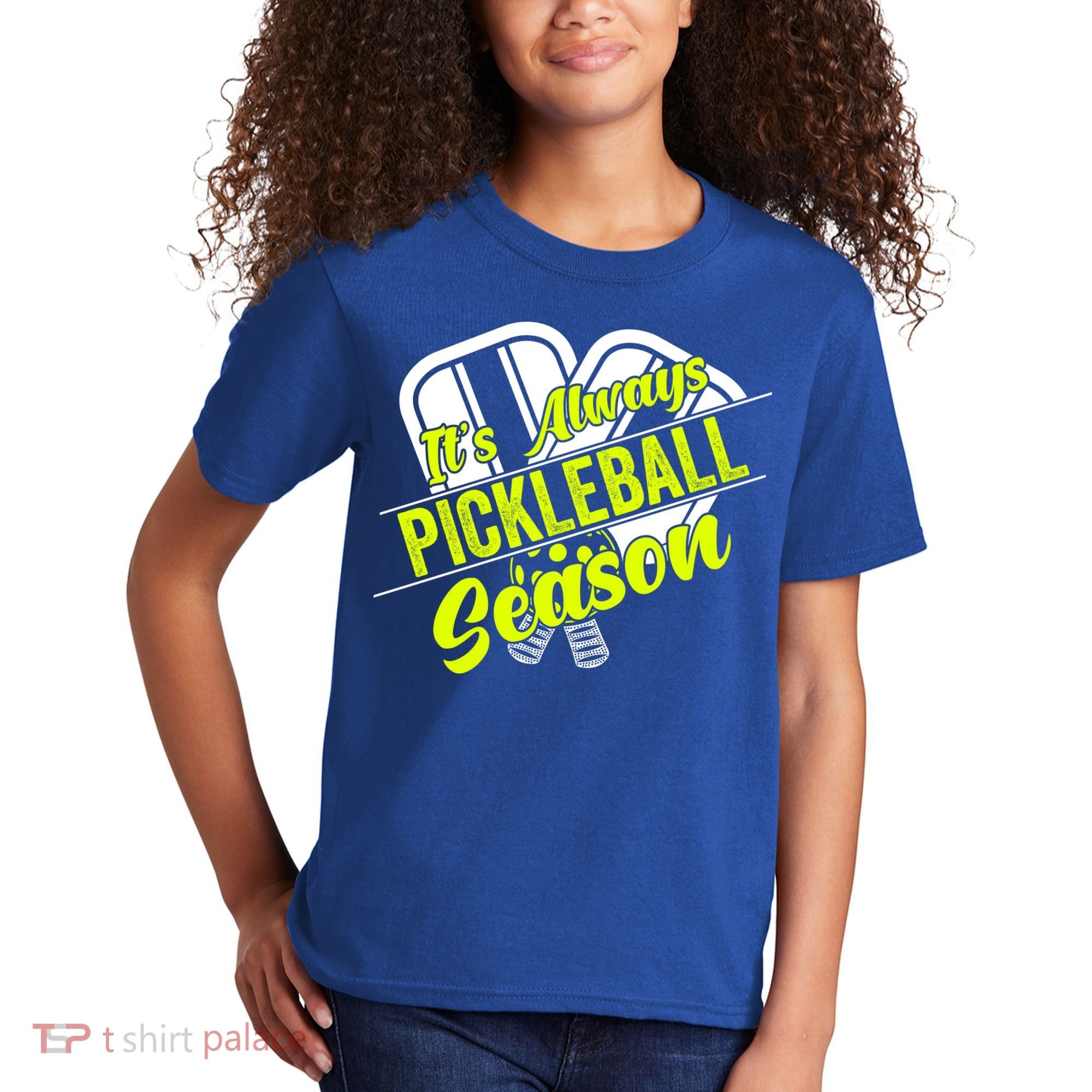 It's Always Pickleball Season Pickleball Paddle Gifts Kids T-Shirt