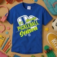 It's Always Pickleball Season Pickleball Paddle Gifts Kids T-Shirt thumb 3