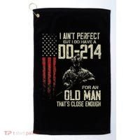 I AinT Perfect But I Do Have A Dd 214 For An Old Man Golf Towel thumb 0