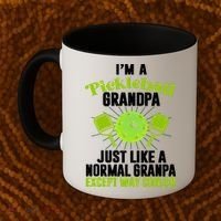 I'm A Pickleball Grandpa Just Like A Normal Grandpa Except Way Cooler Coffee Mug thumb 2